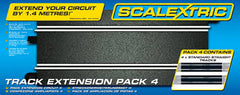 SCALEXTRIC Extension Pack 4 350mm Straights 4pcs - C8526