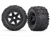 TRAXXAS Talon EXT Tyres on Black 6-Spoke Wheels suit E-Revo 2pcs - 8672