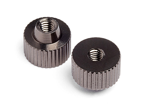 HPI 3x9x7mm Thumbscrews Gunmetal 2pcs - HPI-86969