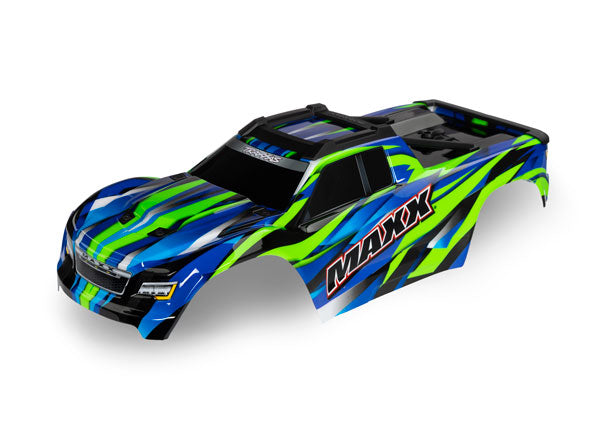 TRAXXAS V2 WideMaxx Green Body Shell w/ Cage Frame suit 352mm - 8918G