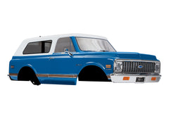 TRAXXAS Blue Painted Body Shell w/ Trims suit 1972 Chevy Blazer - 9111X