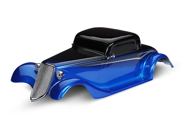 TRAXXAS Blue Body Shell w/ Trims & Cage Frame suit 1933 Hot Rod Coupe Factory Five  - 9333X