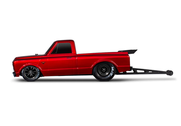 TRAXXAS 1:10 2WD Drag Slash 2WD No-Prep Truck with 1967 Red Chevy C10 Body 94076-4RED