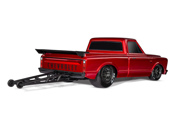 TRAXXAS 1:10 2WD Drag Slash 2WD No-Prep Truck with 1967 Red Chevy C10 Body 94076-4RED