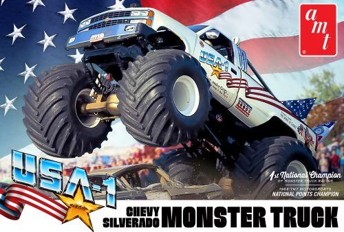 AMT USA-1 Chevy Silverado Monster Truck 1:25 - AMT1252