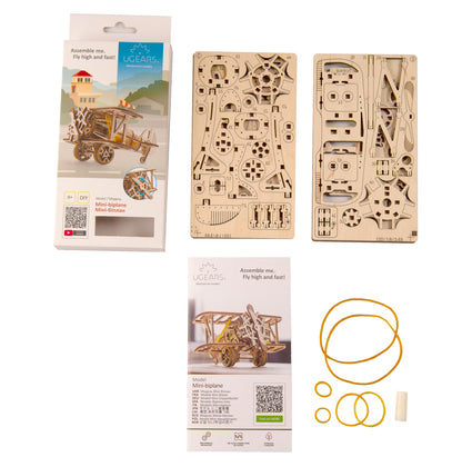 UGEARS Mini Bi-Plane - 70159