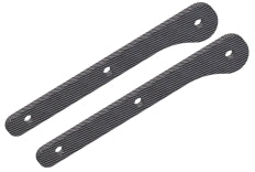 TEAM CORALLY 2.5mm Graphite Front Chassis Brace Stiffener 2pcs - C-00180-255