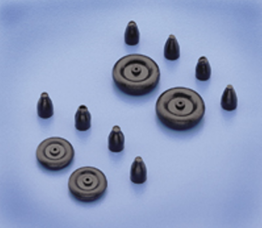 DUBRO 12mm Micro Tail Wheels w/ Retainers 2pcs - DBR12MTW