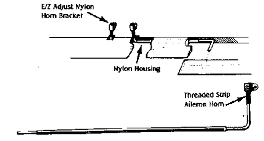 DUBRO Heavy Duty E/Z Aileron Horn Set 1pc - DBR558