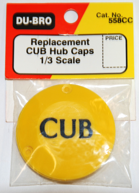 DUBRO 1/3 Scale CUB Hub Caps 2pcs - DBR558CC