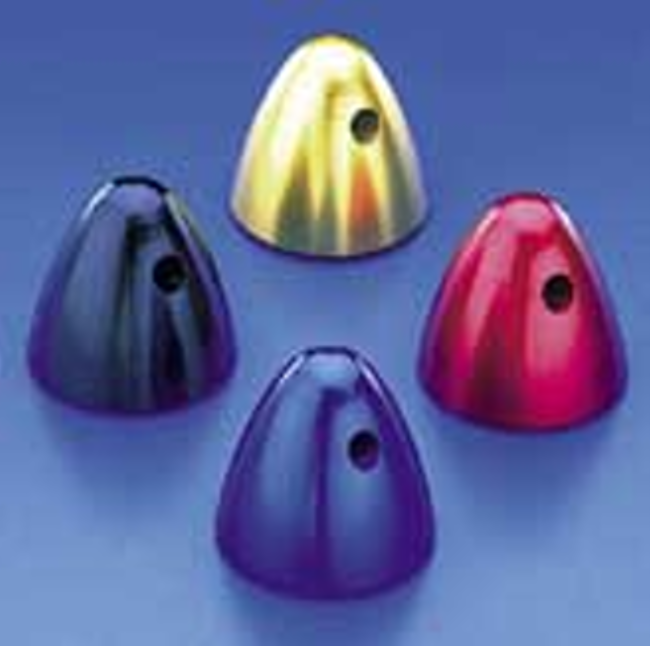 DUBRO 6mm x 1 Gold Aluminium Spinner/ Prop Nut 1pc - DBR749