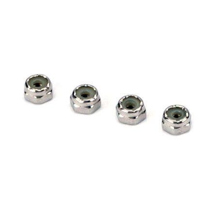 DUBRO 4-40 Stainless Steel Nyloc Nuts 4pcs - DBR3112