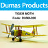 DUMAS Tiger Moth Rubber Band Plane Walnut Scale 17.5in Wingspan - DUMA208