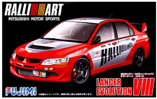 FUJIMI Mitsubishi Lancer Evolution VIII RALLIART 1:24 - FUJ03817