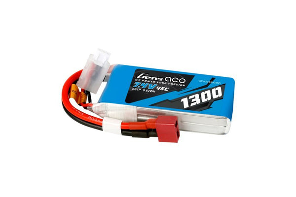 GENS ACE 1300mah 7.4V 45C Lipo Battery Soft Case - GEA2S130045D
