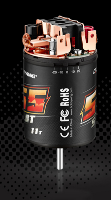 HOBBYWING Quicrun 11T 550size Rebuildable Brushed Motor w/ 5 Slot Timing Adjustment - HW30404315