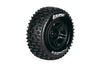 LOUISE SC-PIONEER 1:10 SC Soft Tyre on Black Wheel 2pcs - LT3148SBTR