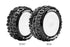 LOUISE E-SPIDER 1:10 4WD Buggy Rr Soft Tyre on White Dish Wheel 2pcs - LT3200SWKR