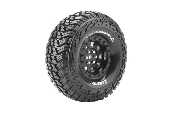 LOUISE CR-GRIFFIN 1.9in Super Soft Crawler Tyre on Black Wheel 2pcs - LT3230VB