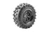 LOUISE CR-ROWDY 1.9 Crawler Super Soft Tyres on Black Wheels 2pcs - LT3233VB