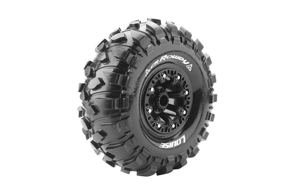 LOUISE CR-ROWDY 2.2in Super Soft Crawler Tyre on Black Wheel 2pcs - LT3238VB