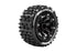 LOUISE ST-PIONEER 1:16 2.2in Monster Truck Soft Tyre Soft on Black Wheels 2pcs - LT3278SB