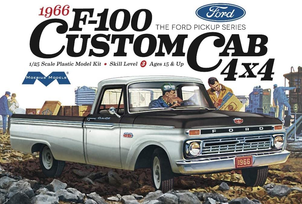 MOEBIUS 1966 Ford F-100 Custom Cab 4x4 1:25 - MO1236