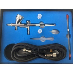 VISION Hobby Airbrush Kit Dual Action Gravity Feed with Hose - NHDU-80K