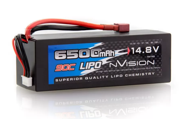 NVISION 6500mah 14.8V 90C Lipo Battery Hard Case - NVO1103