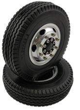 RCT 1:14 Semi-Truck Fr Alum. Wheel & Tyre - RCTOR02003