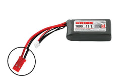 ORION 1000Mah 11.1V 50C Lipo Battery with Meter JST - ORI60133