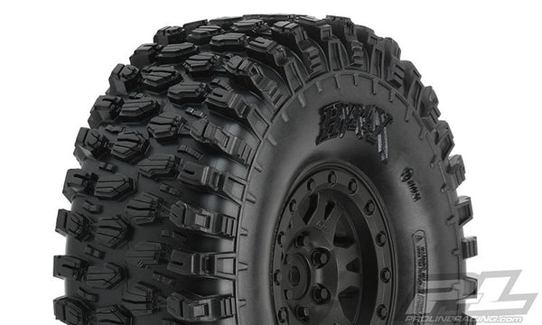PROLINE HYRAX 1.9 G8 Rock Terrain Tyres on Impulse Black Wheels 2pcs - PRO1012810
