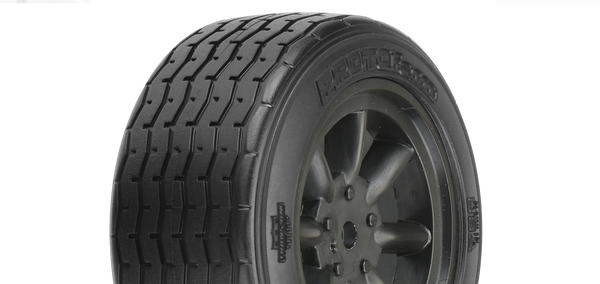 PROLINE Protoform 1:10 Fr VTA Tyres on Black 8-Spoke Wheel 26mm 2pcs - PRM1014018