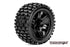 ROAPEX TRACKER 1:10 Stadium Truck Tyre on Black Wheel 2pcs - R2002-B2