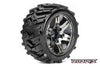ROAPEX MORPH 1:10 Stadium Truck Tyre on Black Chrome Wheel 2pcs - R2004-CB2