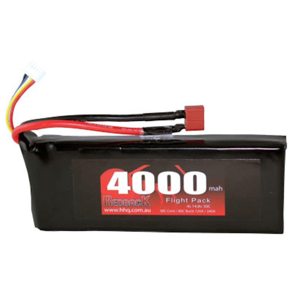REDBACK 4000mah 14.8V 50C Lipo Battery Soft Case - RBLP4C40