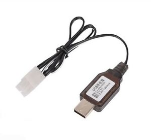 RCG 300mah 7.2V NiMH USB Charge Lead w/ Tamiya Plug - RCG-USB7.2