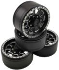 RCT 1.9in Aluminium Beadlock Wheels Black 4pcs - RCTCW01903B