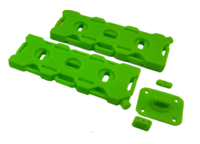 RCT 1:10 Tall Jerry Can with Mount Green 2pcs - RCTSM04002E-A