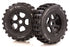 ROVAN 4.7/5.5 Baja 5T/SC Front MX Tyres on Black Beadlock Wheels 2Pcs - ROV-95158A
