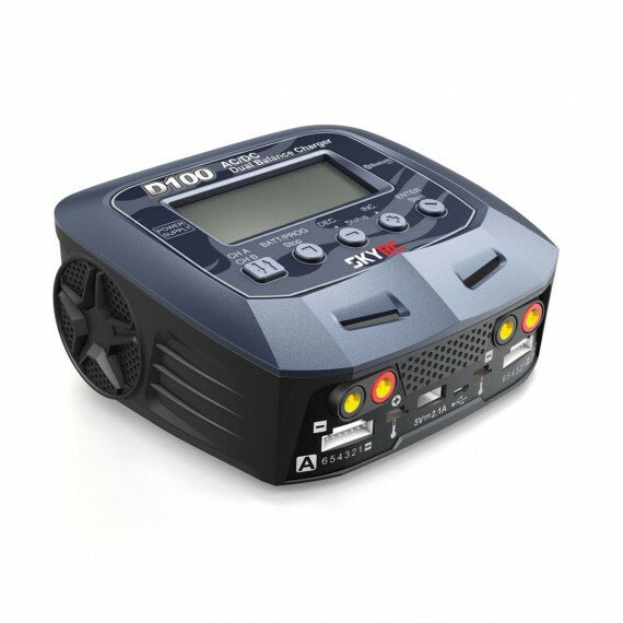 SKYRC D100 V2 1-6S Lipo/ Nimh 100W Dual Battery Charger/PowerSupply AC/DC - SK-100131