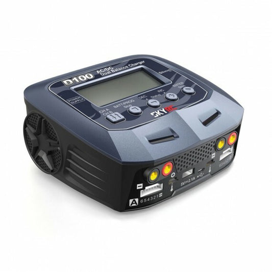 SKYRC D100 V2 1-6S Lipo/ Nimh 100W Dual Battery Charger/PowerSupply AC/DC - SK-100131