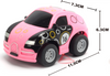 TRC 1:43 Q Version Bugatti Graffito Car Pink Req. 4x AA Batts - TRC-6148R-P