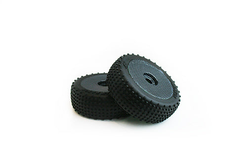 TORNADO 1:8 Buggy All Terrain Tyre on Carbon Wheel 2pcs - TRC-T862