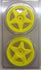 GV 5-Spoke Yellow Wheels 12mm Hex suit 1:10 Onroad 2pcs - V2370YE