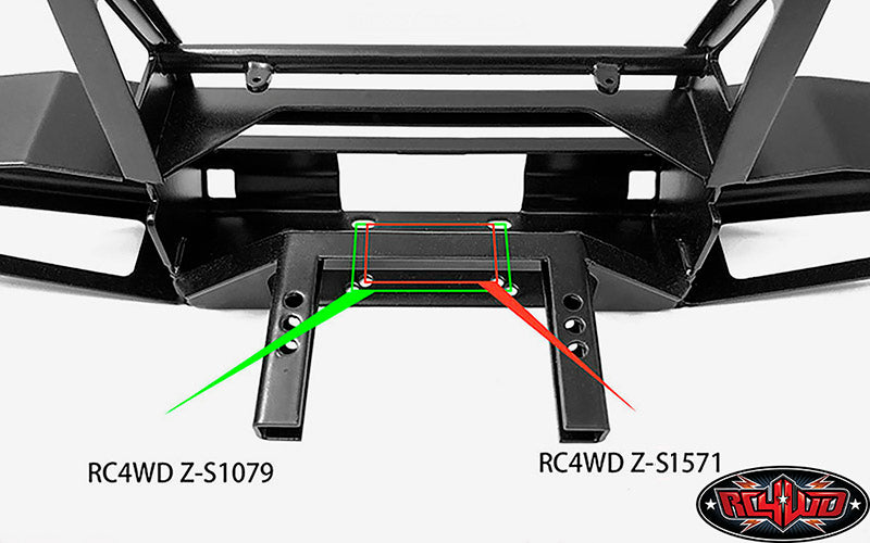 RC4WD Stainless Fr Bumper for Winch suit TRX-4 Defender - VVV-C0469