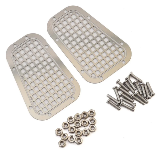 YEAH RACING TRX-4 Defender Stainless Steel Front Bonnet Vent Type B - YEA-TRX4-029
