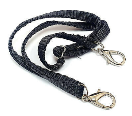 YEAH RACING 1:10 Nylon Snatch Strap Black w/ Buckle & Spring Hook - YEA-YA-0371