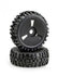 ABSIMA 1:8 Buggy All Terrain Tyre on Black 3-Slot Dish Wheel 2pcs - AB2520018