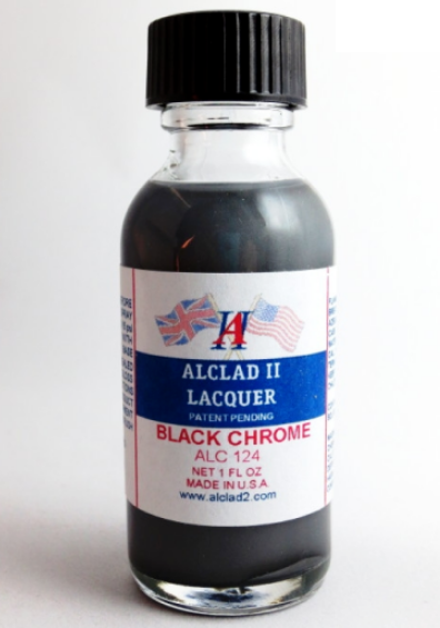 ALCLAD Black Chrome Airbrush Paint 1oz - ALC-124